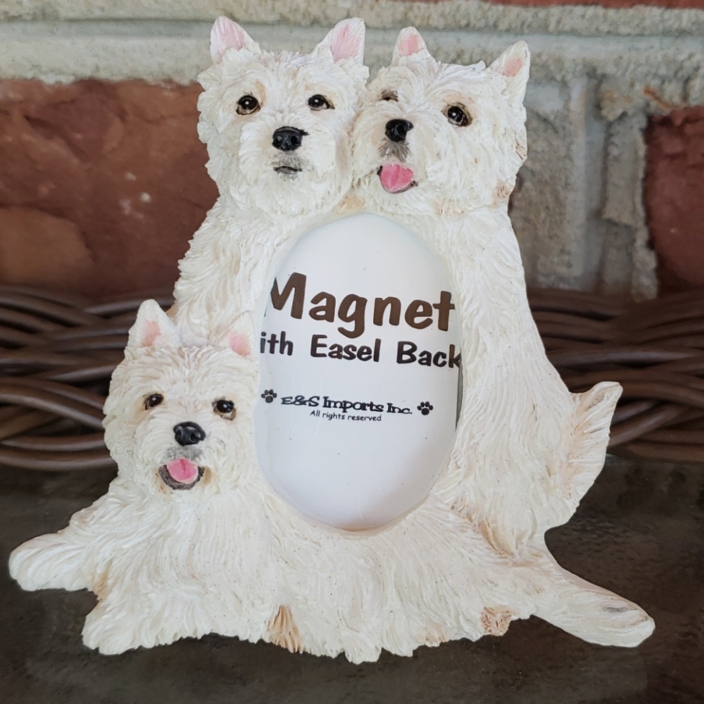 🐶 West Highland Terrier Oval Magnet Picture Frame